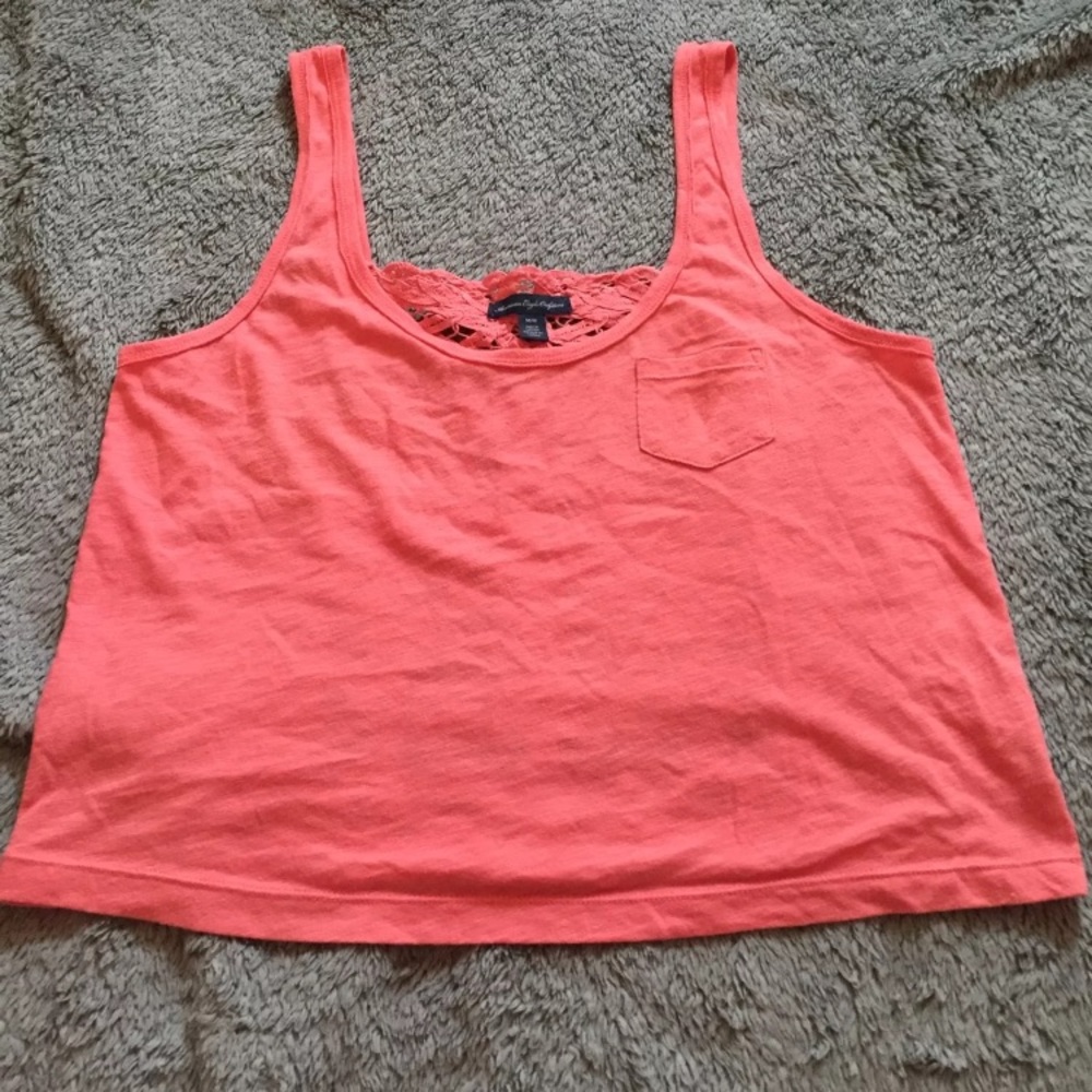 Pink American Eagle Crop Top